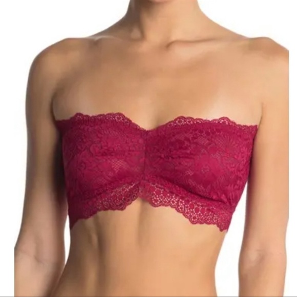 Free People Other - Free People Lacey Looks Bandeau Burgundy Sz M
